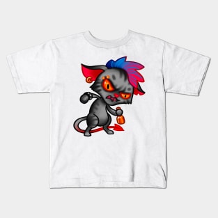 rocker cat Kids T-Shirt